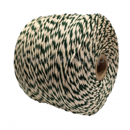Sznurek bawełniany biało-zielony 500g (300mb)