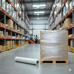 18 szt. - Folia stretch 1,5 kg transparentna